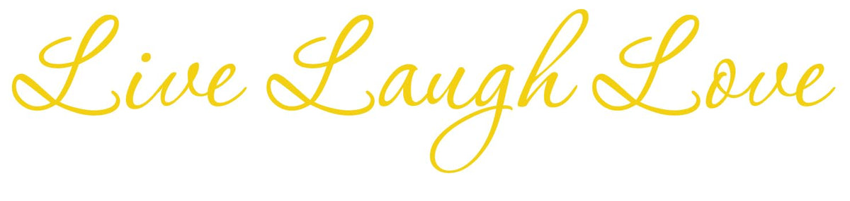 Decaltor Live Laugh Love Vinyl Decal, Car Window Sticker