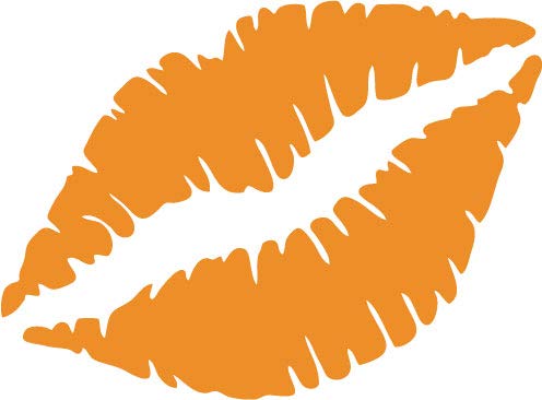 Decaltor Kiss Mark Lips Vinyl Decal for Car Window Laptop, 5 in