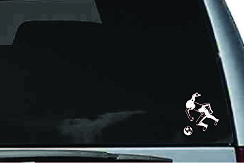 Picniva Soccer Girl Sty12 Vinyl Car Window Decal, Approx 5 in