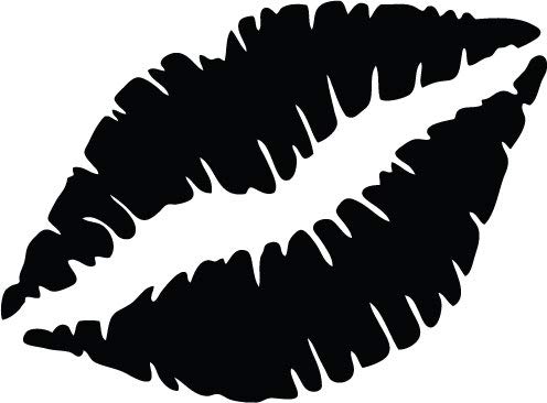 Decaltor Kiss Mark Lips Vinyl Decal for Car Window Laptop, 5 in
