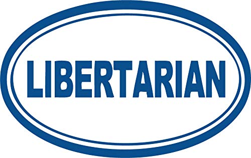 Decaltor Libertarian Quote Vinyl Decal for Car Window Laptop, 5 in
