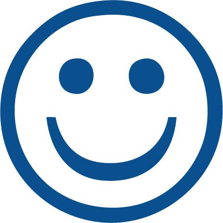 Decaltor Smiley Face Vinyl Decal, 5 in, Car Window Sticker