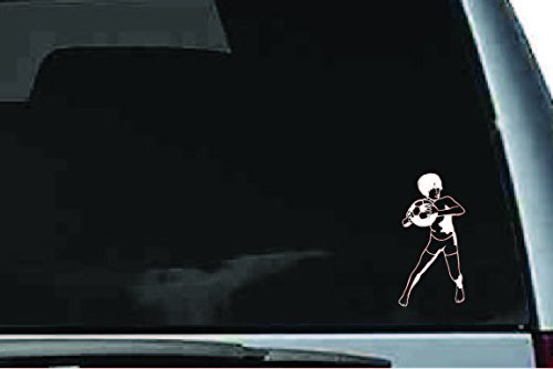 Picniva Soccer Boy Sty7 Vinyl Car Window Decal, Approx 5 in