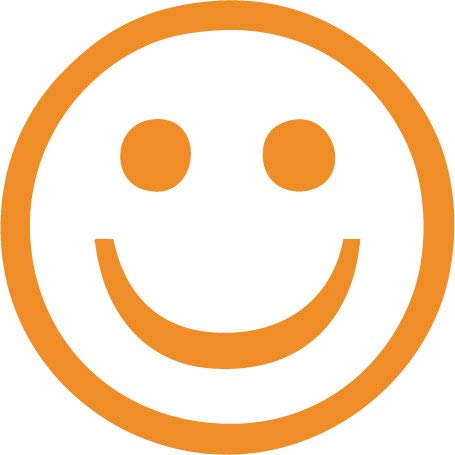 Decaltor Smiley Face Vinyl Decal, 5 in, Car Window Sticker