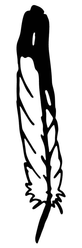 Picniva Feather Style 5 Removable Vinyl Wall Decal - Color: feather style5