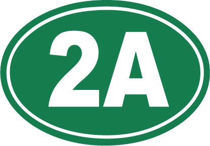 Decaltor 2A Vehicle & Property Protected Vinyl Decal, 3 x 5 in