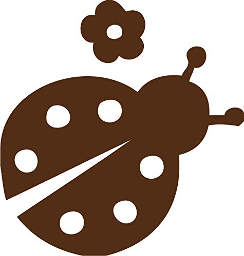 Decaltor Ladybug Vinyl Decal, 5 in, Car Window Sticker