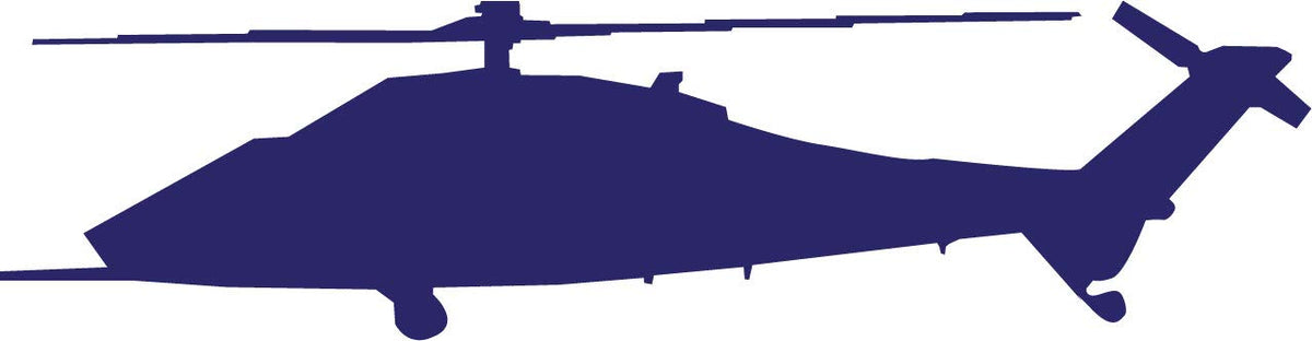 Decaltor Military Blackhawk Helicopter 5 in Vinyl Decal Laptop Bumper Wall