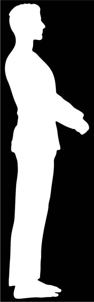 Picniva Martial Arts Fighter Type43 Vinyl Car Window Decal, Approx 5 in