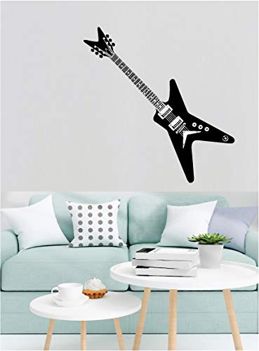 Picniva Guitar Style 1 HD Printed Music Wall Decal, 22 x 22 in