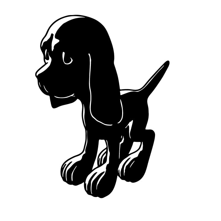 Picniva Dog Style gy1a Removable Vinyl Wall Decal