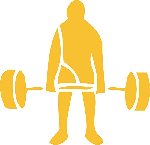 Decaltor Weight Lifter 5 in Vinyl Decal for Laptop Bumper Wall