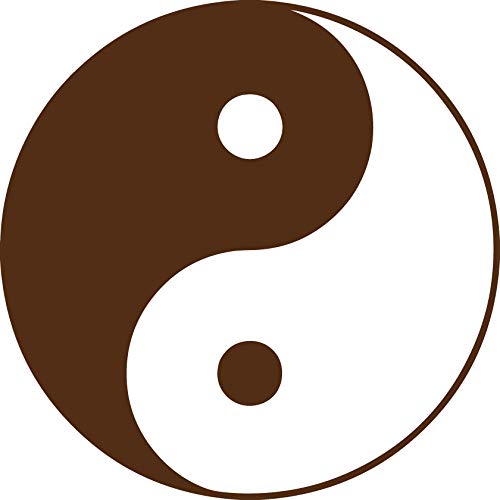 Decaltor Yin & Yang 5 in Vinyl Decal for Laptop Bumper Wall