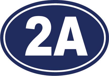 Decaltor 2A Vehicle & Property Protected Vinyl Decal, 3 x 5 in