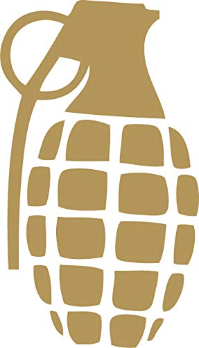 Decaltor Grenade Graphic Vinyl Decal for Car Window Laptop