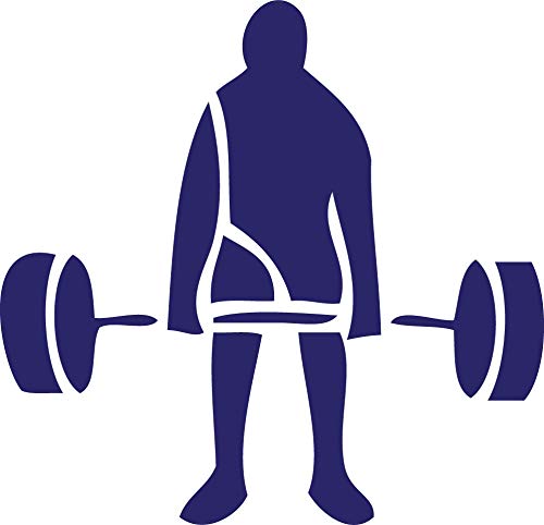 Decaltor Weight Lifter 5 in Vinyl Decal for Laptop Bumper Wall