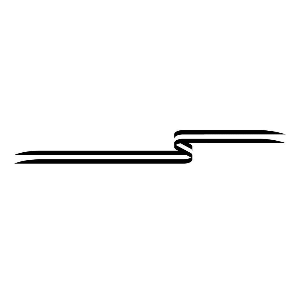 Picniva Style 8 Racing Side Stripe Vinyl Decals, 11 x 88 in, 2 Pc
