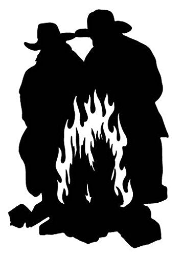 Picniva Camp Fire Style 5 Removable Vinyl Wall Decal - Color: camp fire style5