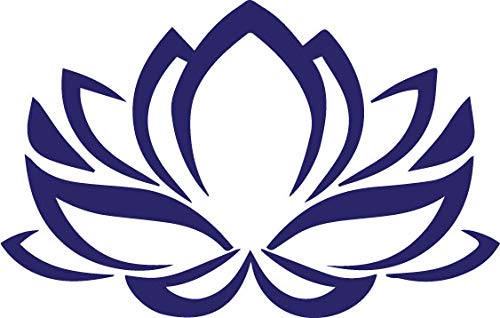 Decaltor Lotus Flower #2 5 in Vinyl Decal Laptop Bumper Wall