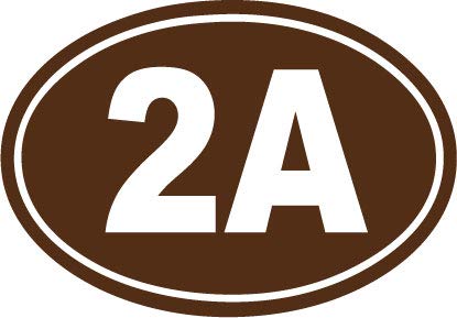 Decaltor 2A Vehicle & Property Protected Vinyl Decal, 3 x 5 in