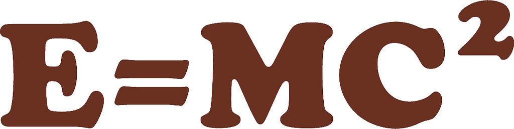 Picniva E=mc2 Physics Vinyl Wall Decal, Brown, 22 x 5.5 in