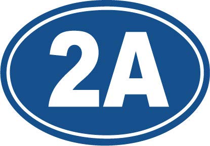 Decaltor 2A Vehicle & Property Protected Vinyl Decal, 3 x 5 in