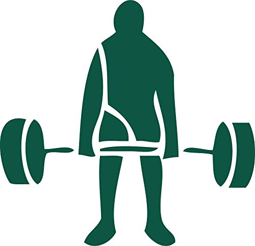 Decaltor Weight Lifter 5 in Vinyl Decal for Laptop Bumper Wall