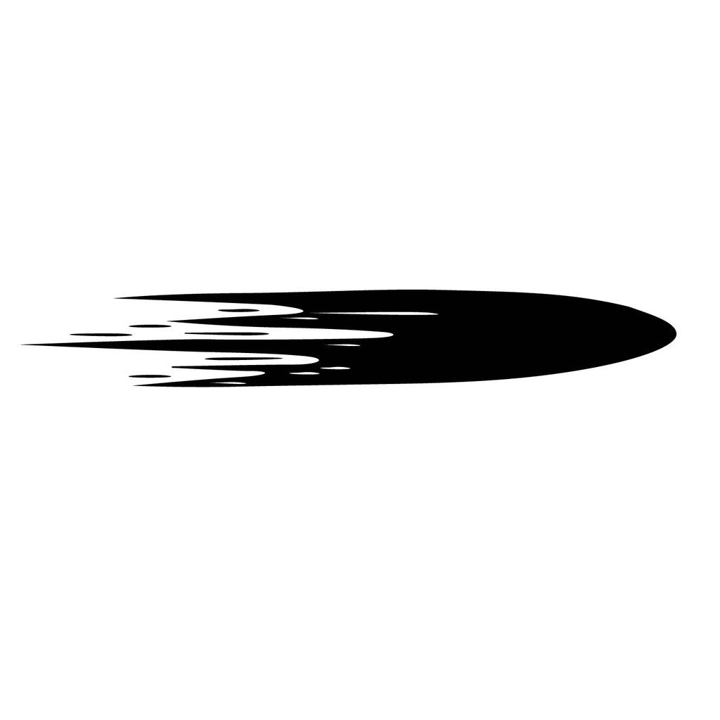 Picniva Style 222 Racing Side Stripe Vinyl Decals, 10 x 70 in, 2 Pc