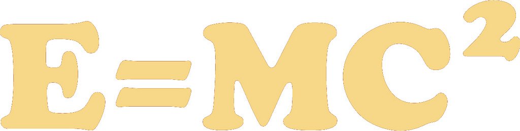 Picniva E=mc2 Physics Vinyl Wall Decal, Gold, 22 x 5.5 in