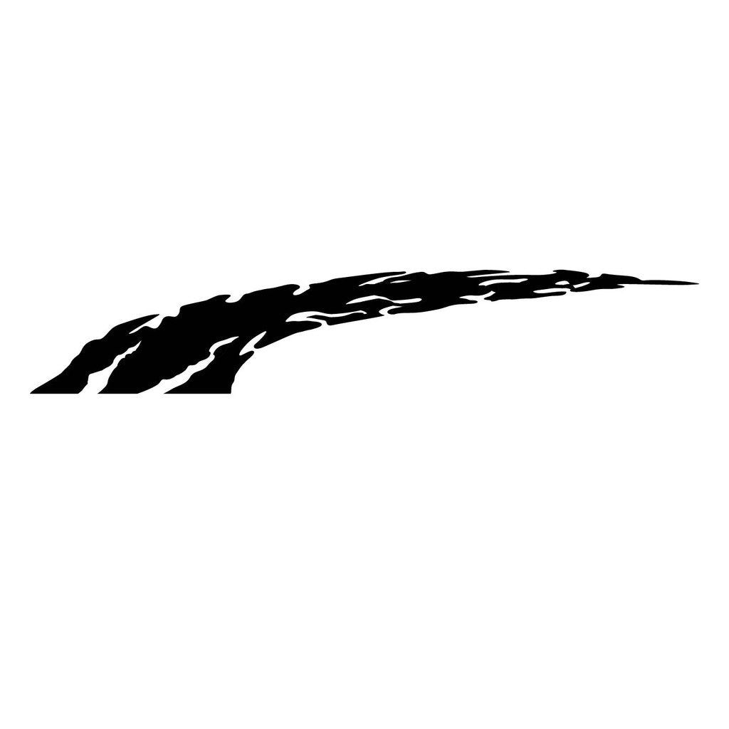 Picniva sty147 Racing Car Body Side Stripes Sticker Decal 2 Pcs