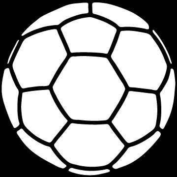 Picniva Soccer Ball Type2 Vinyl Car Window Decal, Approx 5 in
