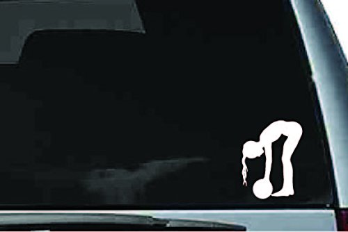 Picniva Soccer Girl Sty20a Vinyl Car Window Decal, Approx 5 in