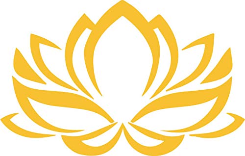 Decaltor Lotus Flower #2 5 in Vinyl Decal Laptop Bumper Wall