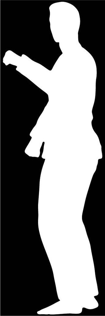 Picniva Martial Arts Fighter Type32 Vinyl Car Window Decal, Approx 5 in