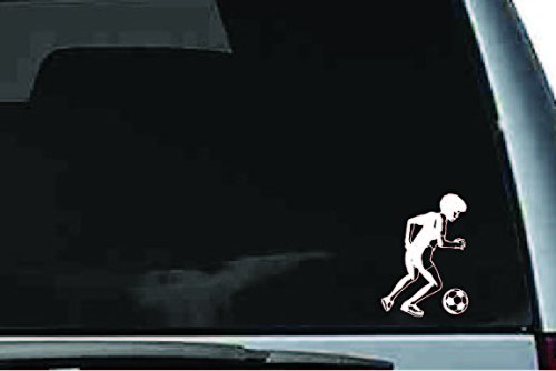 Picniva Soccer Boy Sty17 Vinyl Car Window Decal, Approx 5 in