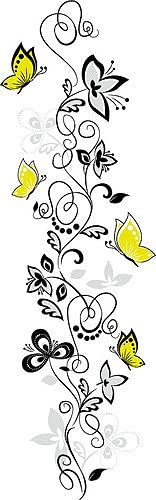 Decaltor Butterflies and Hanging Vines Wall Decal