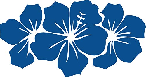 Decaltor Hibiscus Flower Group Vinyl Decal for Car Window Laptop, 5 in