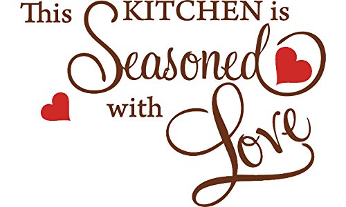 Picniva This Kitchen Is Seasoned With Love Decal, Brown, 15 x 22 in