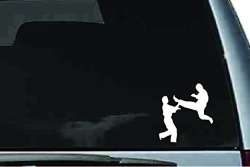 Picniva Martial Arts Fighter Sty220 Vinyl Car Window Decal, Approx 5 in
