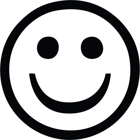 Decaltor Smiley Face Vinyl Decal, 5 in, Car Window Sticker