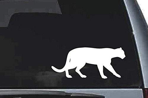 Picniva Mountain Lion Sty8 Vinyl Car Window Decal, Approx 5 in