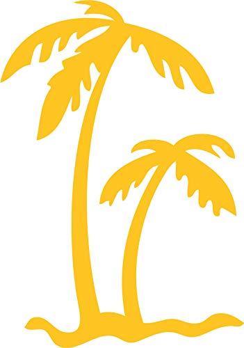 Decaltor Palm Tree 5 in Vinyl Decal for Laptop Bumper Wall