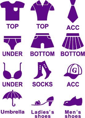 Picniva Purple Armoires Chests Dressers Removable Vinyl Wall Decal Bedroom - Color: PURPLE