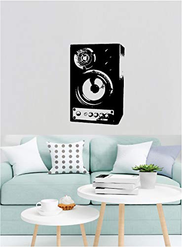 Picniva Speaker HD Printed Music Wall Decal, 15 x 22 in