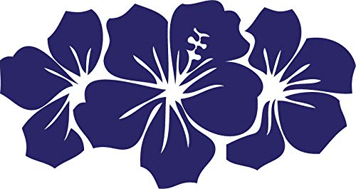 Decaltor Hibiscus Flower Group Vinyl Decal for Car Window Laptop, 5 in