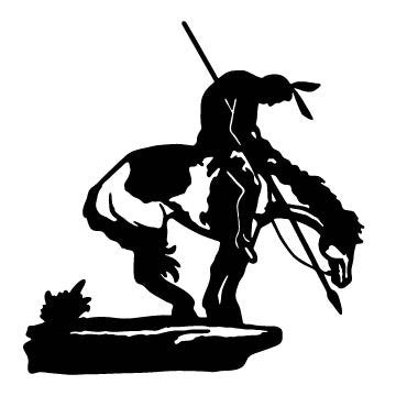 Picniva End of Trail Style 1 Removable Vinyl Wall Decal - Color: endoftrail style 1
