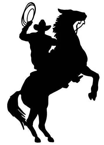 Picniva Horse Rider Type 25 Removable Vinyl Wall Decal - Color: horse rider type25