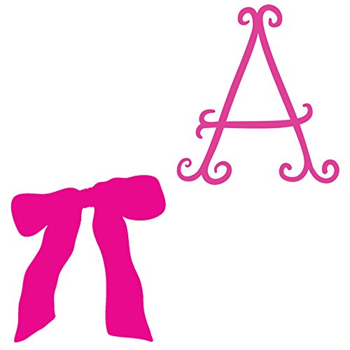 Picniva Custom Baby Name Wall Decal, Pink Ribbon, Font Five