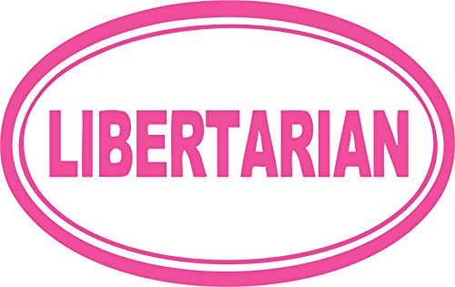 Decaltor Libertarian Quote Vinyl Decal for Car Window Laptop, 5 in