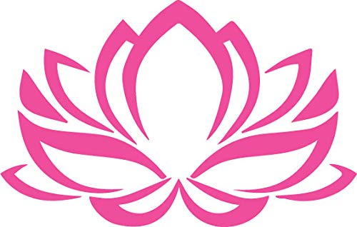 Decaltor Lotus Flower #2 5 in Vinyl Decal Laptop Bumper Wall
